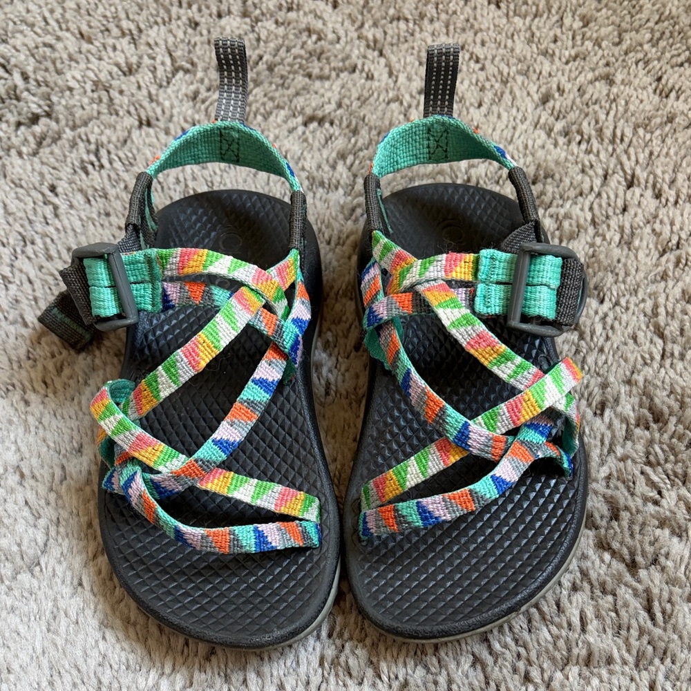 Chaco Classic Waterproof Sport Sandal Multi Strap Toe Loop Teal
Kids Size 10